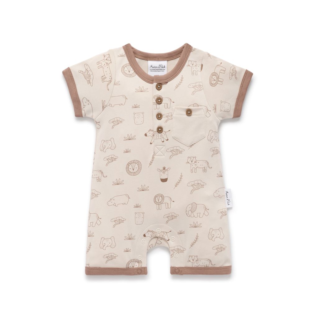Safari Henley Romper