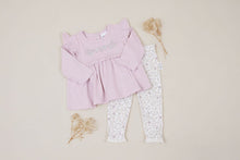 Load image into Gallery viewer, Pink Embroidered Ruffle Top