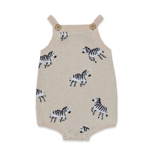 Load image into Gallery viewer, Zebra Knit Romper