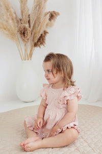 Petal Pointelle Ruffle Dress