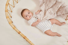 Load image into Gallery viewer, Stripe Rib Henley Onesie