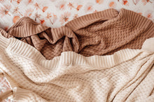 Load image into Gallery viewer, Diamond Knit Baby Blanket - Hazelnut