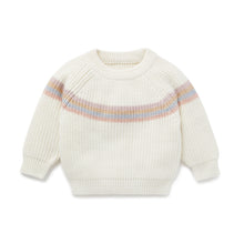 Load image into Gallery viewer, Off White Rainbow Knit Jumper
