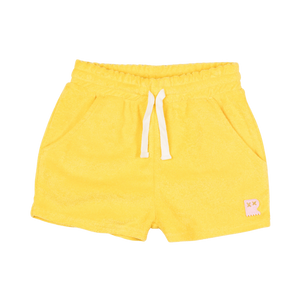 Yellow Terry Shorts
