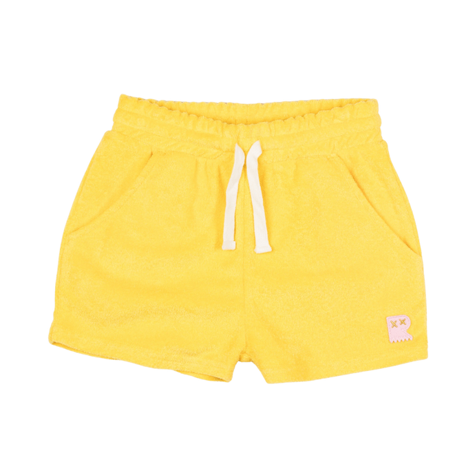 Yellow Terry Shorts