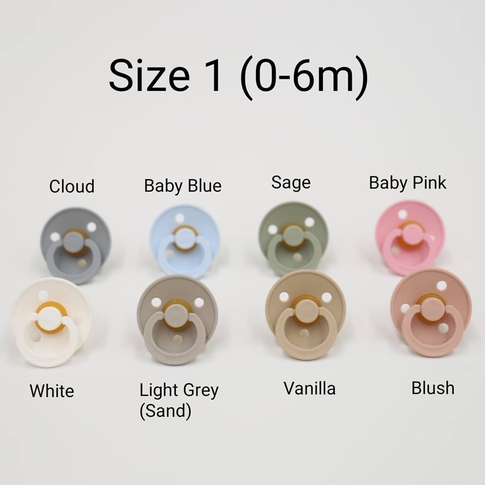 Pack 2 tétines Bibs Colour Phosphorescentes - Blush/Vanille par Bibs