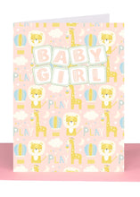 Load image into Gallery viewer, Baby Greeting Card Girls - Large