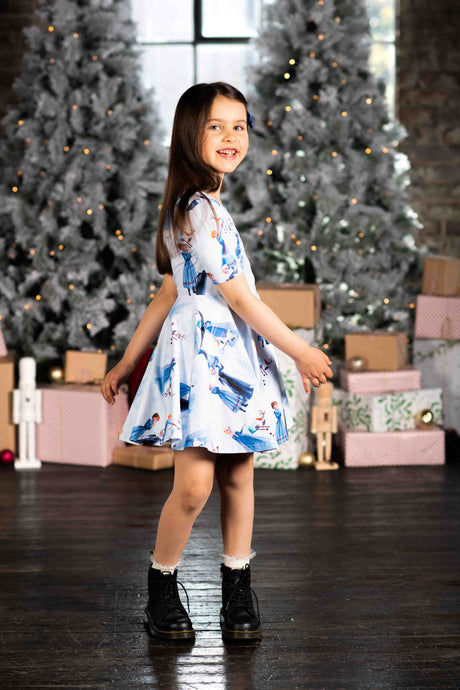 Frozen Christmas Mabel Waisted Dress