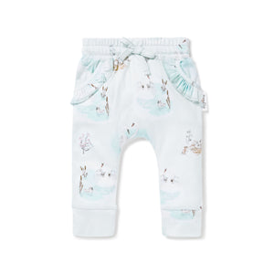 Swan Print Harem Pants