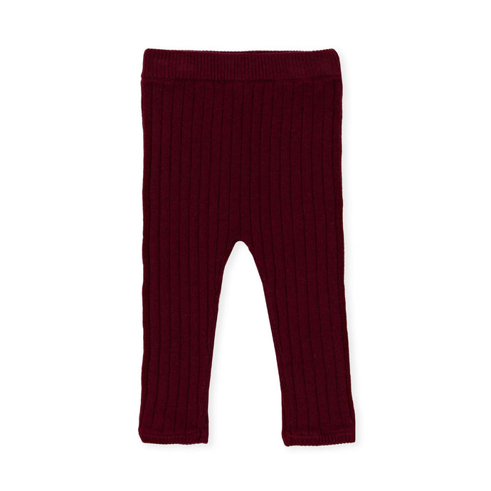 Lane Knit Leggings - Burgundy