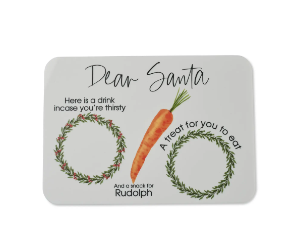 Acrylic Santa Snack Plate