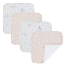 Load image into Gallery viewer, 4 Pack Wash Cloths - Ava/Birds