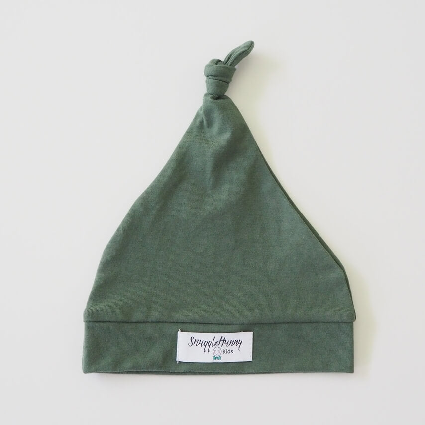 Knotted Beanie - Olive