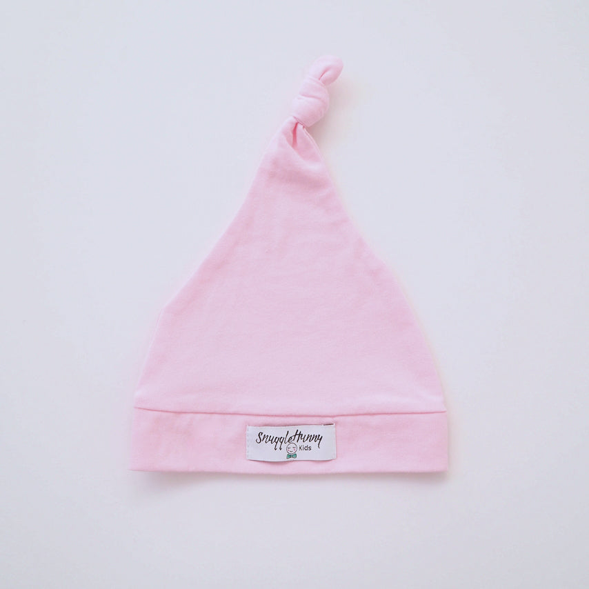 Knotted Beanie - Baby Pink