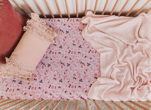 Fitted Cot Sheet - Blossom