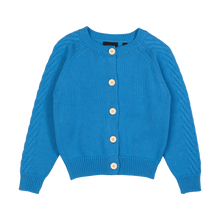 Load image into Gallery viewer, Blue Knit Cardigan