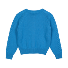 Load image into Gallery viewer, Blue Knit Cardigan