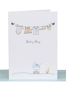 Baby Greeting Card For Boys - Small