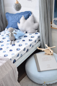 Fitted Cot Sheet - Cloud Chaser