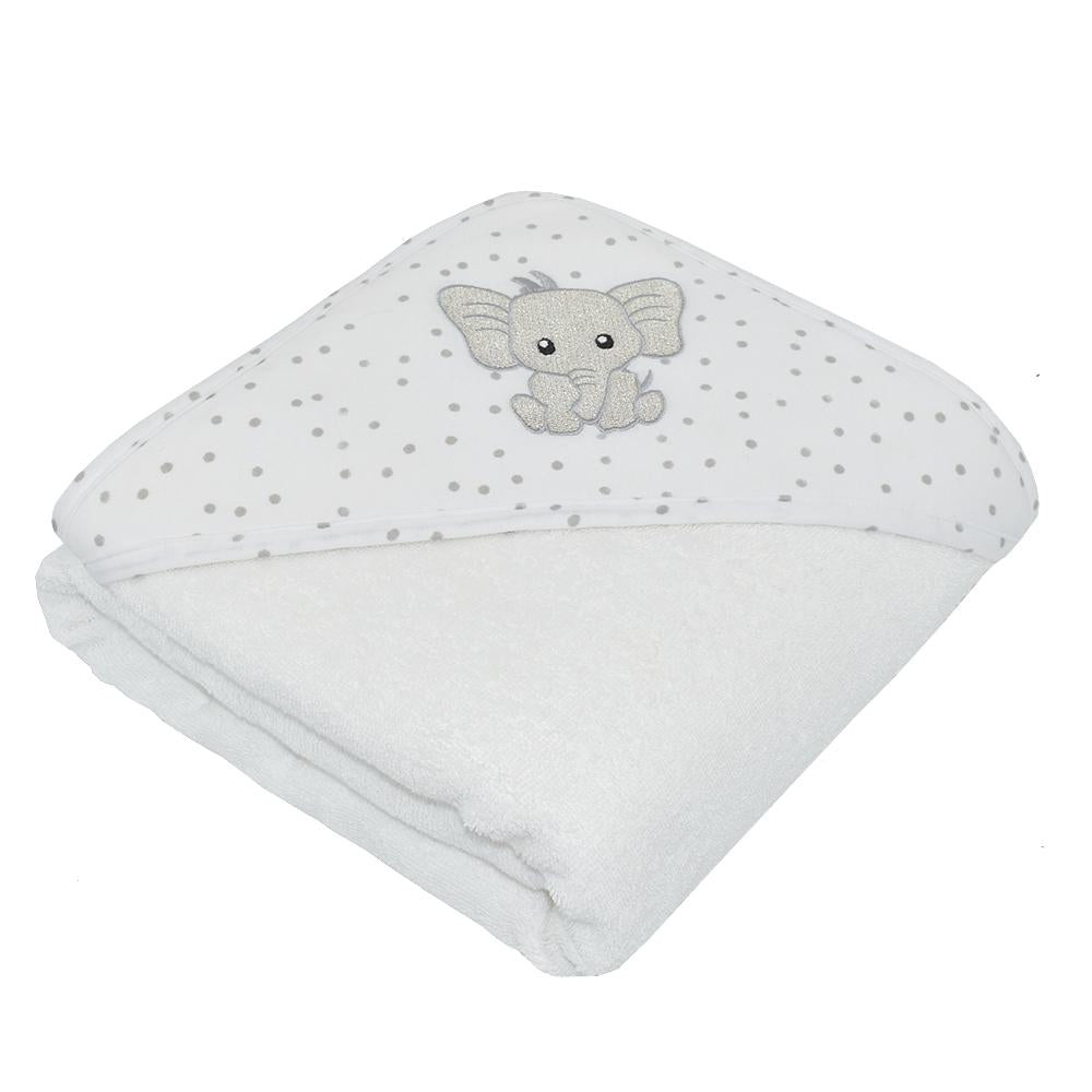 Hooded Towel - Pitter Patter Elephant