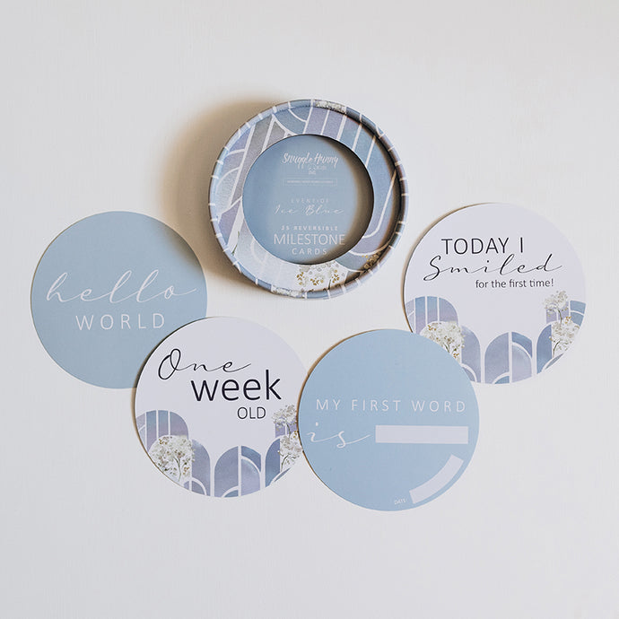 Eventide & Ice Blue Reversible Milestone Cards