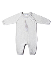 Load image into Gallery viewer, Baby Giraffe Romper - Grey Marle