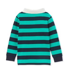 Green Stripe Rugby Top