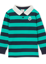 Load image into Gallery viewer, Green Stripe Rugby Top