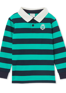 Green Stripe Rugby Top