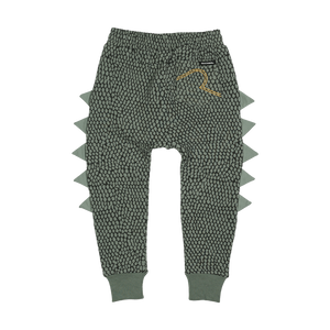 Khaki Dino Scales Track Pants