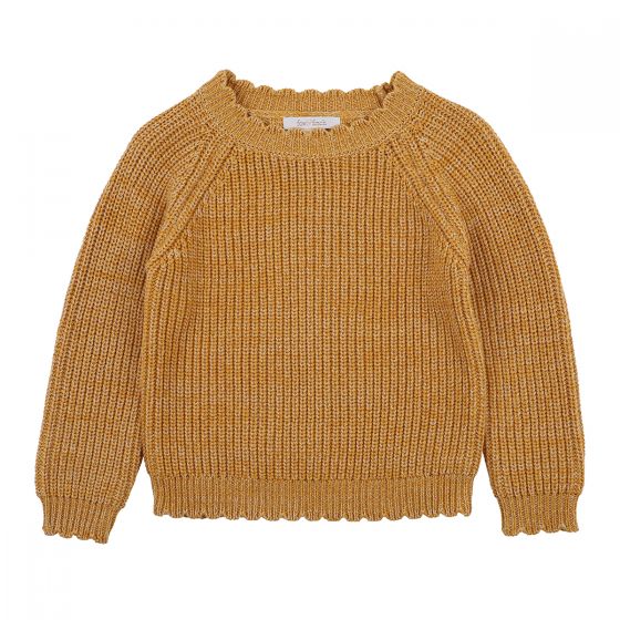 Girls Rib Mustard Jumper