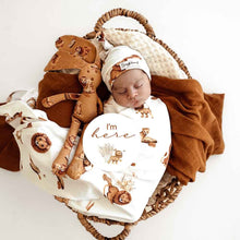 Load image into Gallery viewer, Jersey Wrap &amp; Beanie Set - Lion