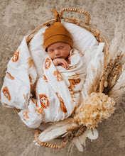 Load image into Gallery viewer, Organic Muslin Wrap - Lion