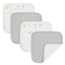 Load image into Gallery viewer, 4 Pack Wash Cloths - Noah/Stars