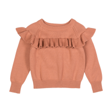 Load image into Gallery viewer, Clay Pink Frill Knit Cardigan