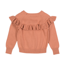 Load image into Gallery viewer, Clay Pink Frill Knit Cardigan