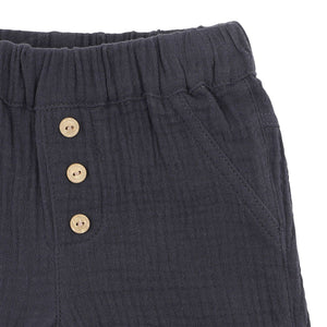 Charcoal Crinkle Shorts