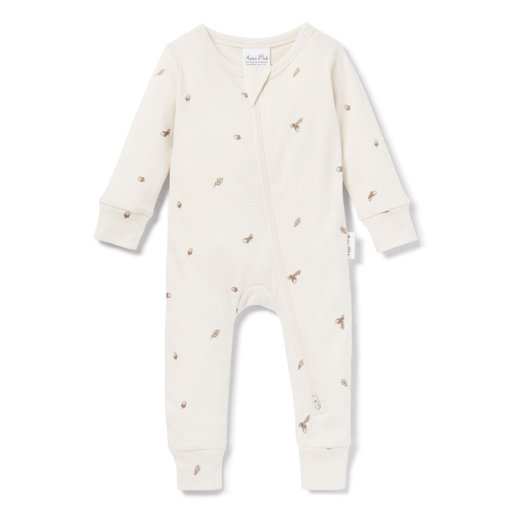 Acorn Zip Romper