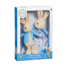 Load image into Gallery viewer, Peter Rabbit Rattle &amp; Comforter Gift Set