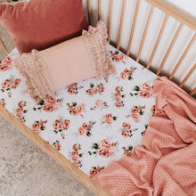 Load image into Gallery viewer, Fitted Cot Sheet - Rosebud
