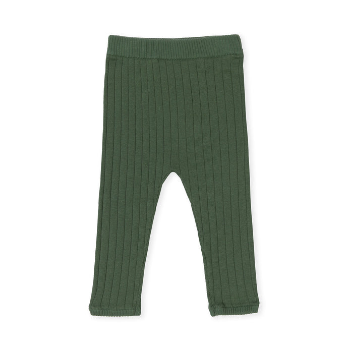 Lane Knit Leggings - Olive Green