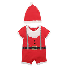 Load image into Gallery viewer, Santa Romper &amp; Hat