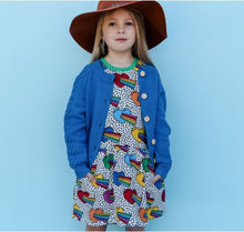 Load image into Gallery viewer, Blue Knit Cardigan