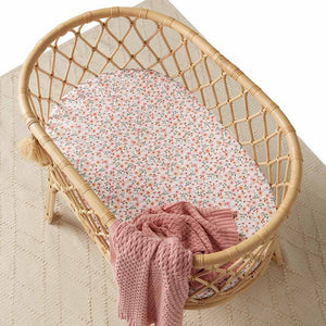 Fitted Bassinet & Change Pad Cover - Spring Floral