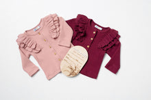 Load image into Gallery viewer, Harper Cardigan - Ribbed Burgundy