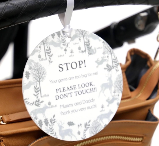 STOP! Germs Are Too Big For Me Plaque